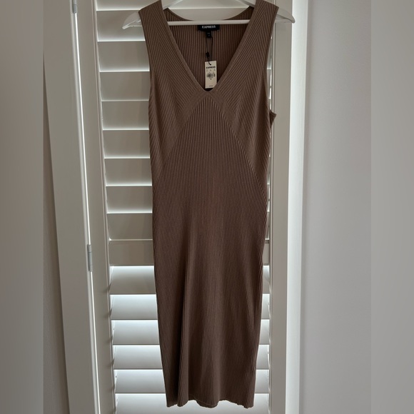 Express ribbed midi dress - Picture 1 of 6